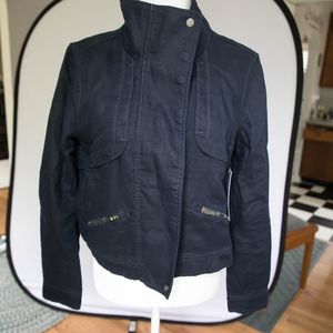 Athleta cropped Navy Sahara jacket M